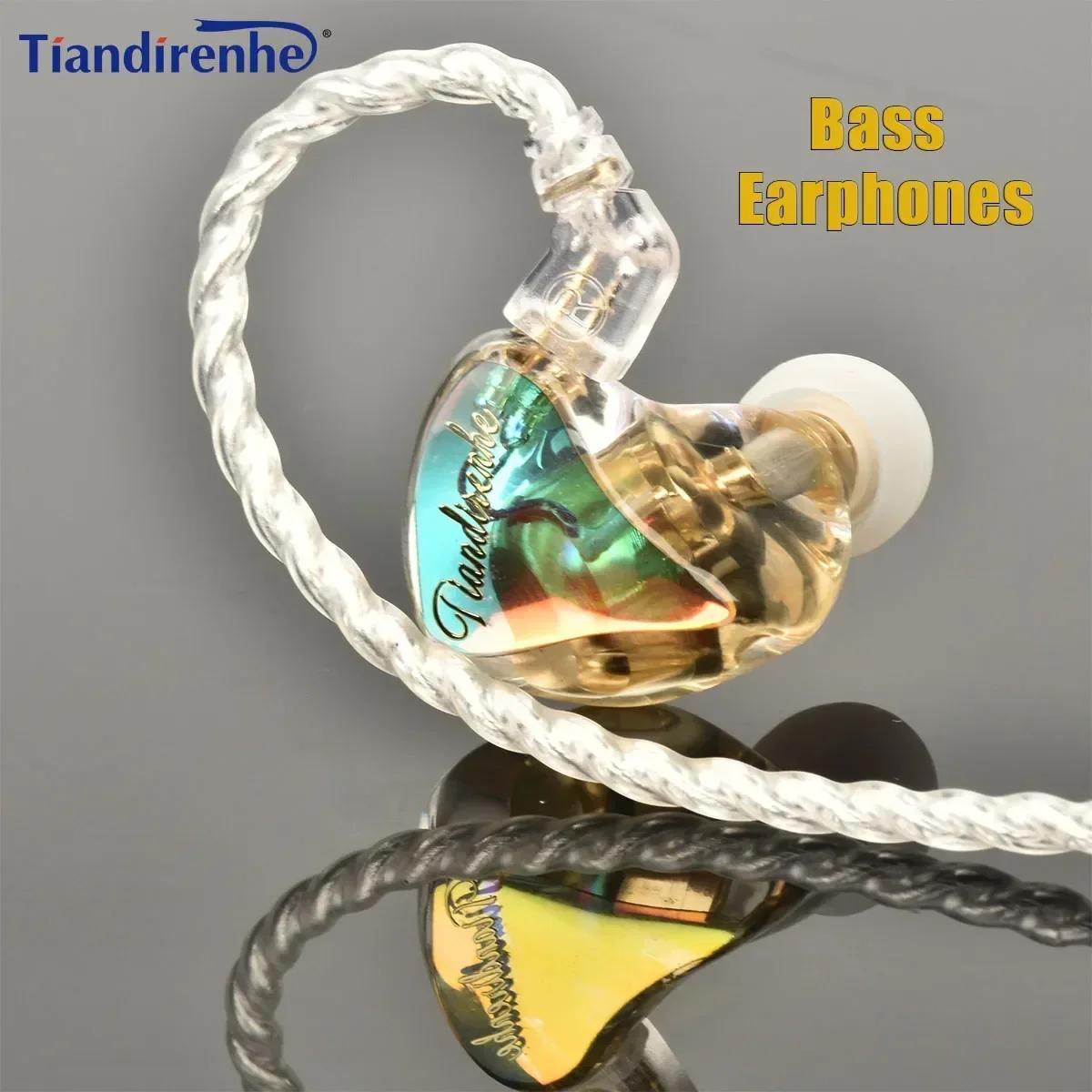 Tiandirenhe TD15 coloré scintillement résine HIFI écouteur 0.78 pour câble TFZ HiFi basse écouteurs
