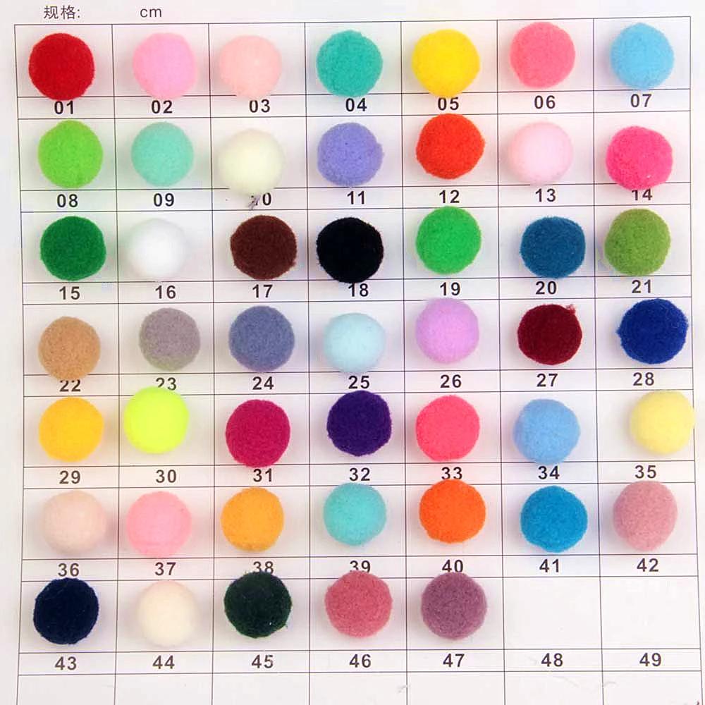 Boules de Pompon 8mm 10mm 15mm 20mm 25mm 30mm, pompons moelleux, artisanat, bricolage, jouet pour en