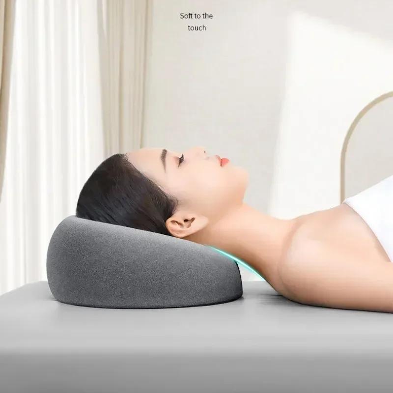 Oreiller de massage ergonomique pour salon de beauté, mousse à mémoire de forme, soutien-tête respir