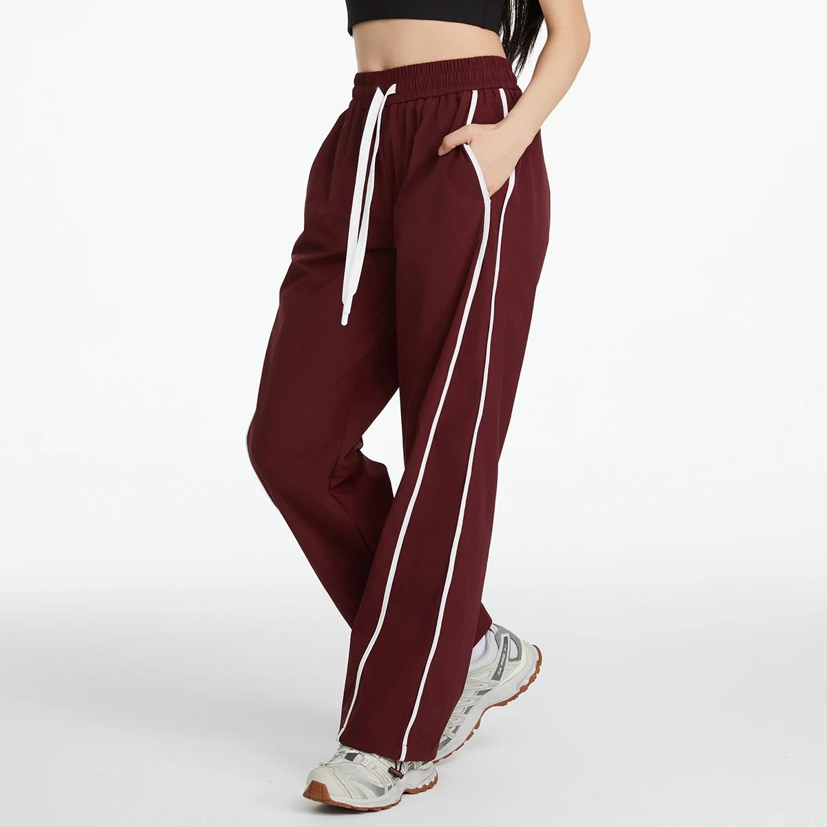 Pantalon sport femme coupe-vent alpinisme - Jambes larges séchage rapide protection solaire - Été plein air