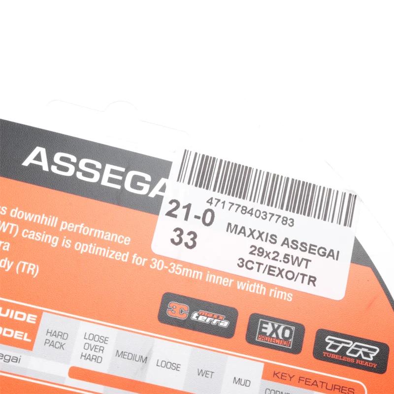 MAXXIS ASSEGAI pneus de vélo Anti-crevaison d'origine sans tube prêt EXO 27.5 29 pour toutes les con