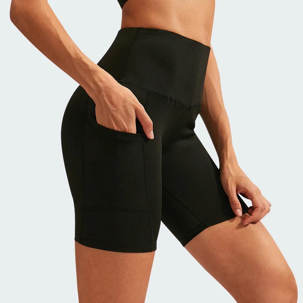 Femmes Yoga Shorts taille haute entraînement Shorts de gymnastique Fitness Yoga ascenseur bout à bou