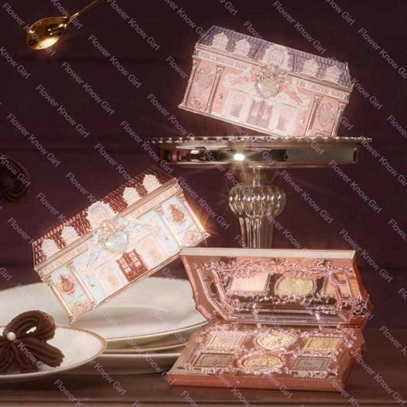 Flower Knows The Sweetie Bear Collection Palette de fards à paupières 6 couleurs paillettes mat bron