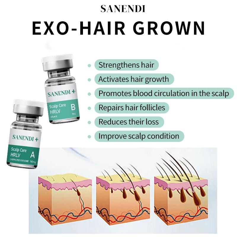  Sérum cultivé exo-cheveux, régénération capillaire, soin du cuir chevelu de qualité supérieu