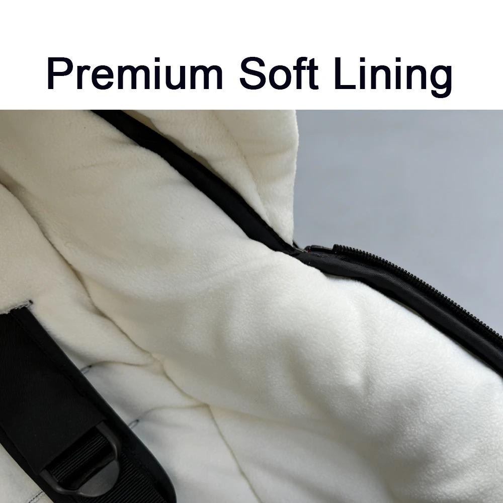 Chancelière chaude pour poussette à doublure douce de qualité supérieure | Accessoires de poussett