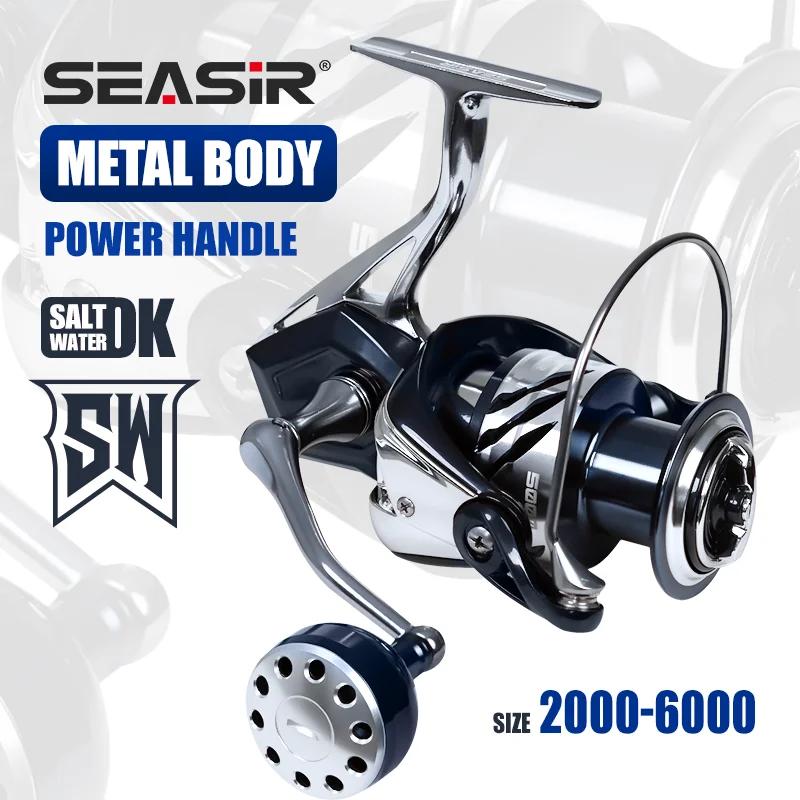 SEASIR Contra Spinning Fishing Reel, Aluminium Power Handle, All Metal Seawater, Big Fish Coil, Max