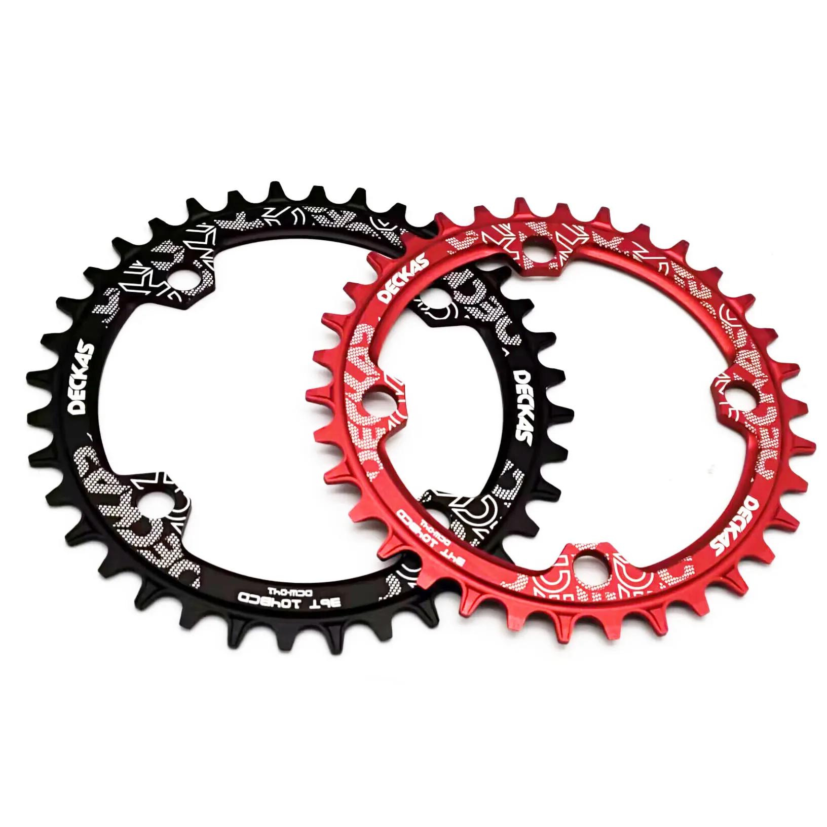 Deckas 104BCD ovale rond étroit large plateau vtt vélo de montagne 32T 34T 36T 38T couronne pédalier