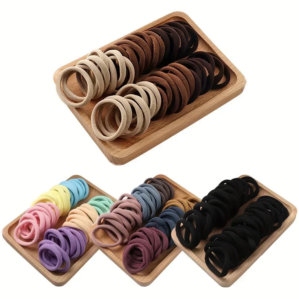 Artificiel astiques à cheveux souples pour petites filles, bandes de cheveux, ensemble d'accessoires