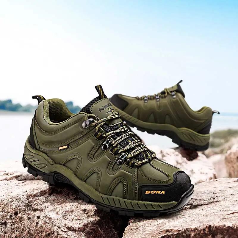 BONA nouveauté Style classique hommes chaussures de randonnée à lacets hommes chaussures de Sport en