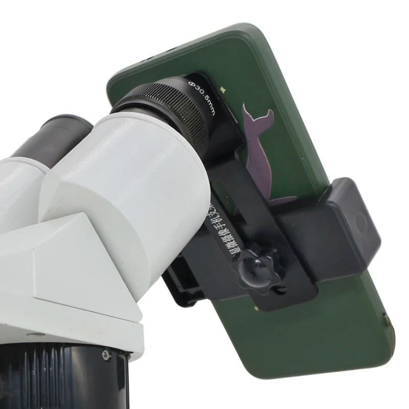 Clip de téléphone pour Microscope avec objectif oculaire 12.5X, adaptateur de montage de téléphone p