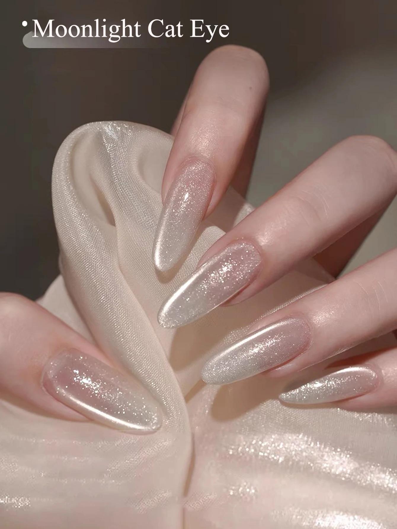 1-21 pièces WS style japonais scintillant blanc Gel vernis à ongles Fine scintillant rose paillettes