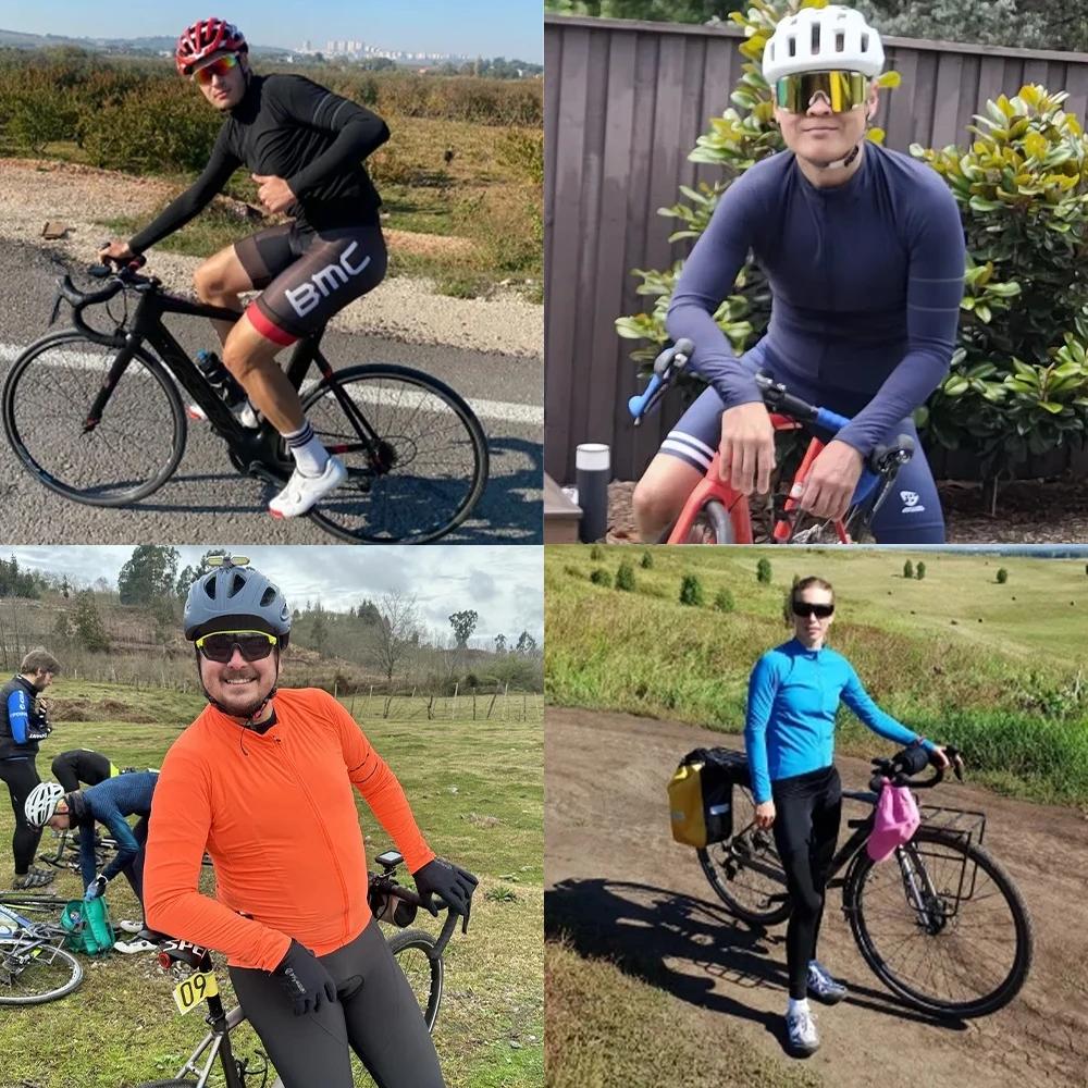 YKYWBIKE veste de cyclisme automne maillot à manches longues vêtements de vélo polaire thermique vtt