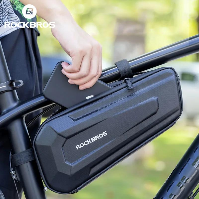 ROCKBROS sac de Tube de vélo stockage de grande capacité sac de vélo étanche motif carbone sac à coq