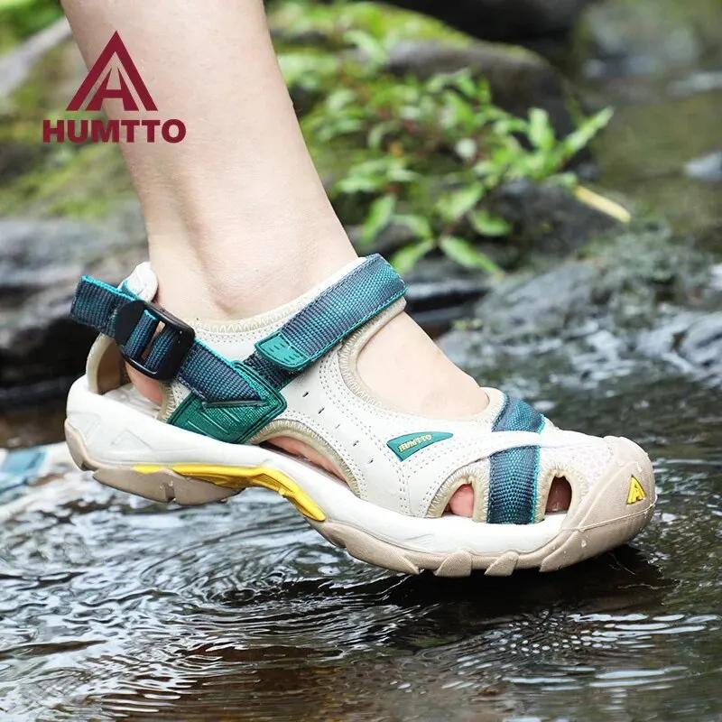 HUMTTO Été Randonnée Chaussures Sandales D'extérieur pour Femmes Respirant Eau Plage Femmes Sandales