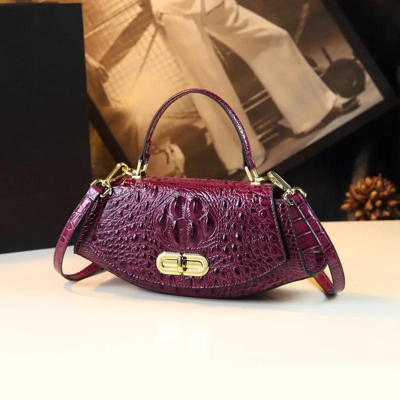 Sac bandoulière femme 2026, petit sac en cuir haut de gamme, nouveau style tendance, élégant et styl