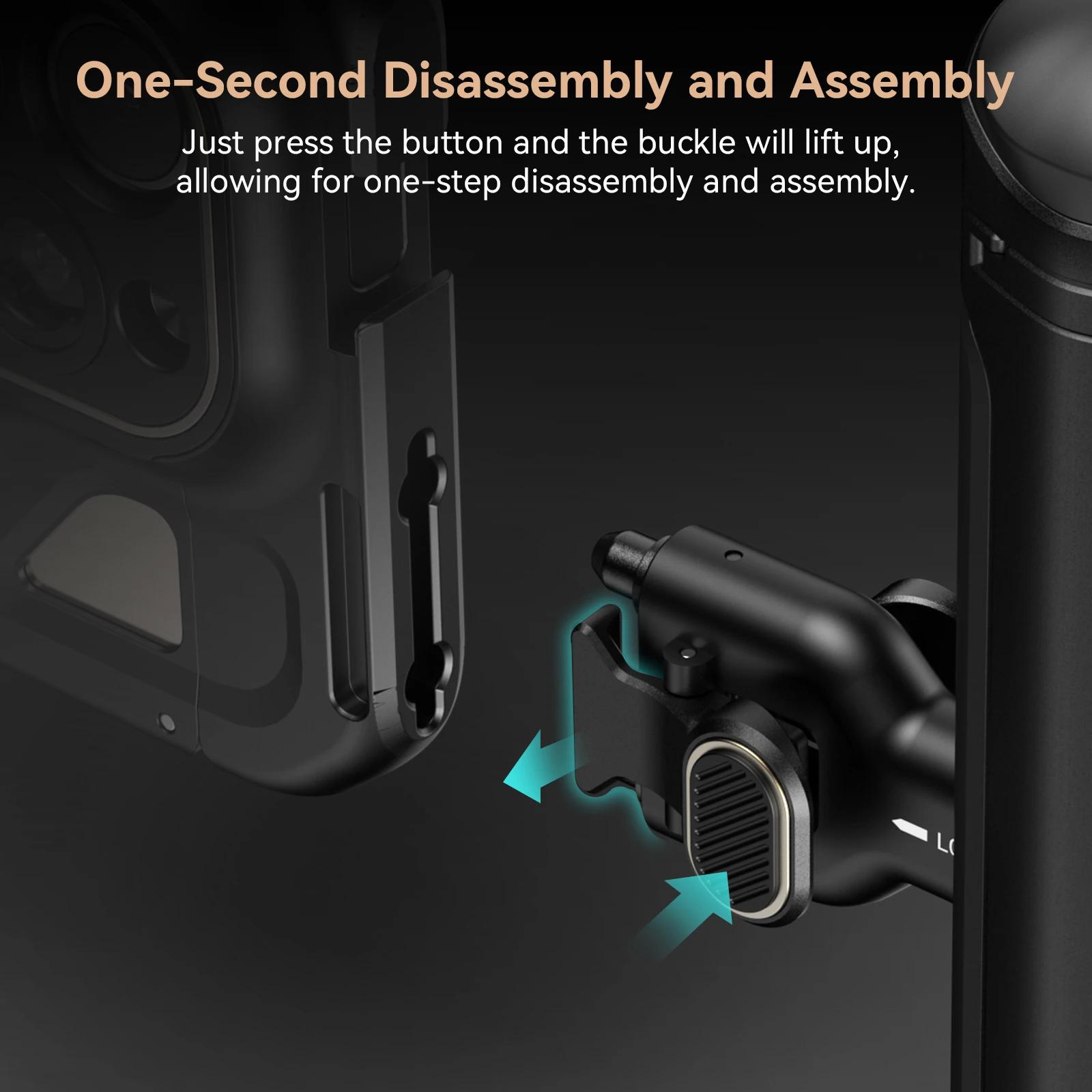 SmallRig-Poignée latérale à dégagement rapide, pour téléphone portable universel, pour iPhone série