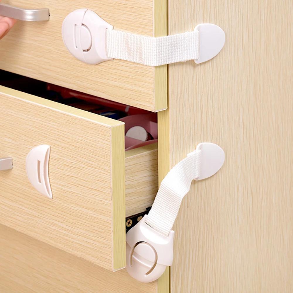 Serrure d'armoire de sécurité pour enfants, 10 pièces, Protection de sécurité pour bébé, serrure de