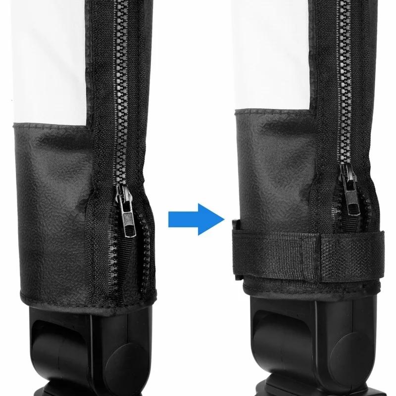 Selens-Diffuseur de bande de flash de chaussure chaude, barre pliable, Softbox, réflecteur Speedlite