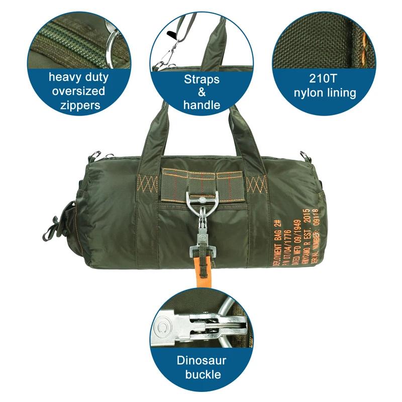 LQARMY-DulParachute dehors Duffle Bag, Nylon 1000D, Outdoor Travel Belt, Camping Dulbody Crossbody B