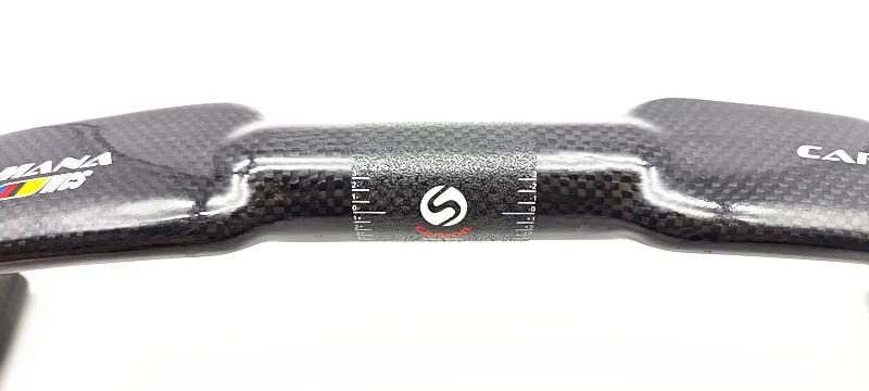 Guidon vélo route carbone SAMANA WCS 31.8x420/440mm ultraléger pour course et vent cassé