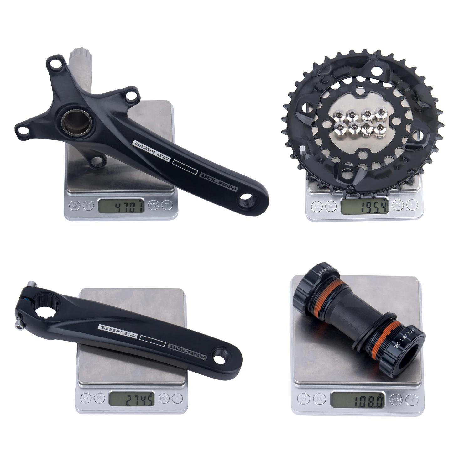 Bolany-Pédalier de vélo à manivelle creuse, plateau intégré, plateau VTT, commencerBCD, 36T, 22-36T,
