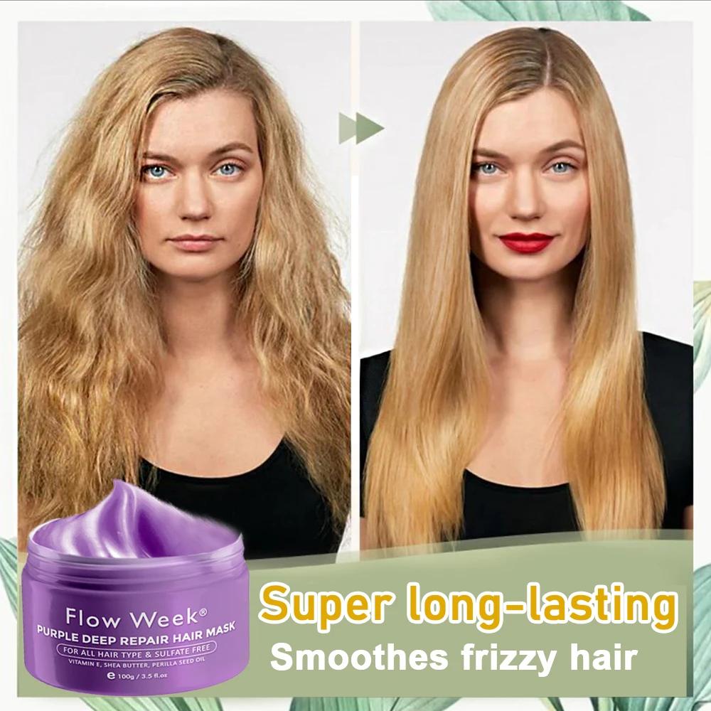 KerBrian-Masque réparateur en profondeur pour cheveux secs et abîmés, rend les cheveux doux et lisse