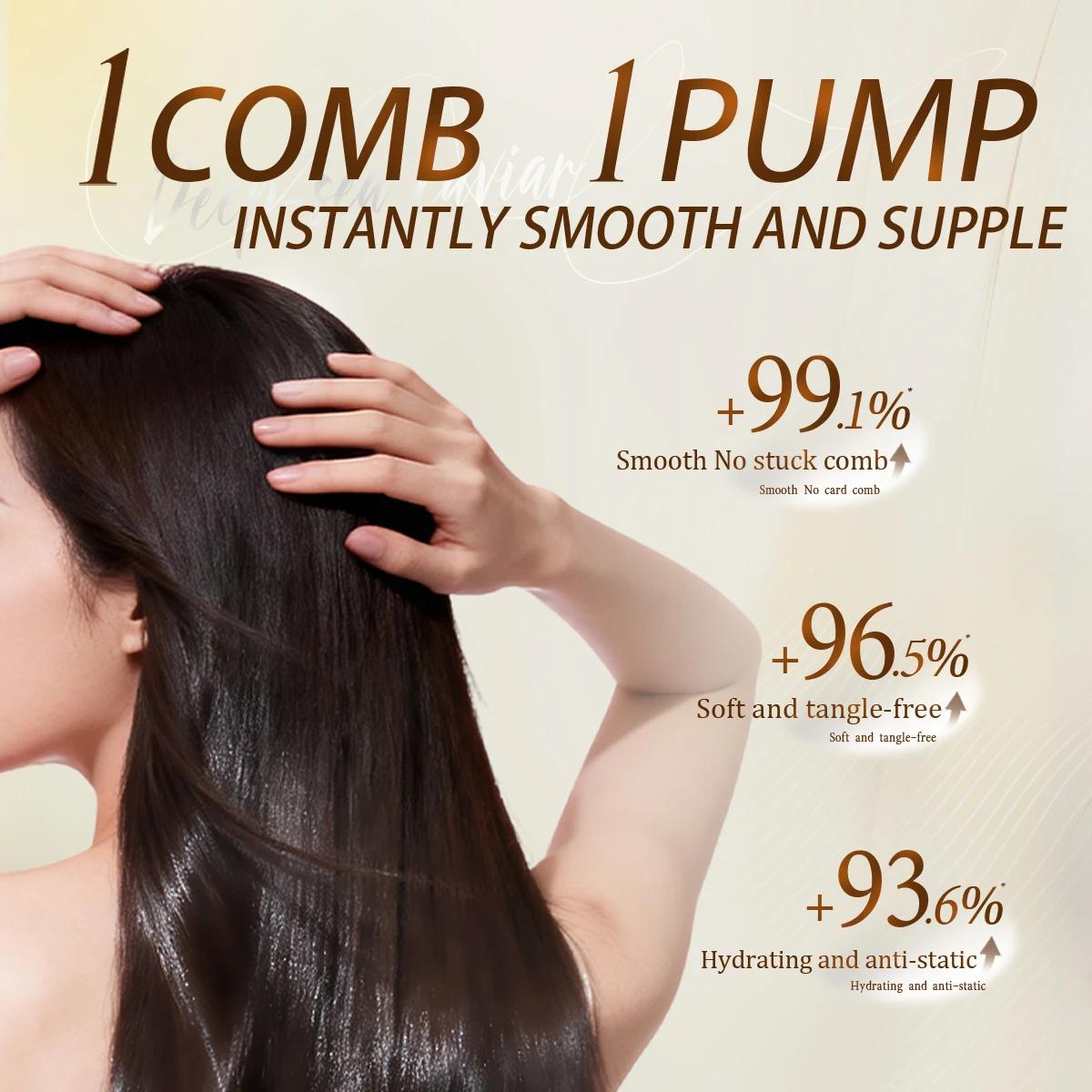 Masque Capillaire 500ml Double Kératine Cheveux Secs et Abîmés Brillance Anti-frisottis Nourrissant