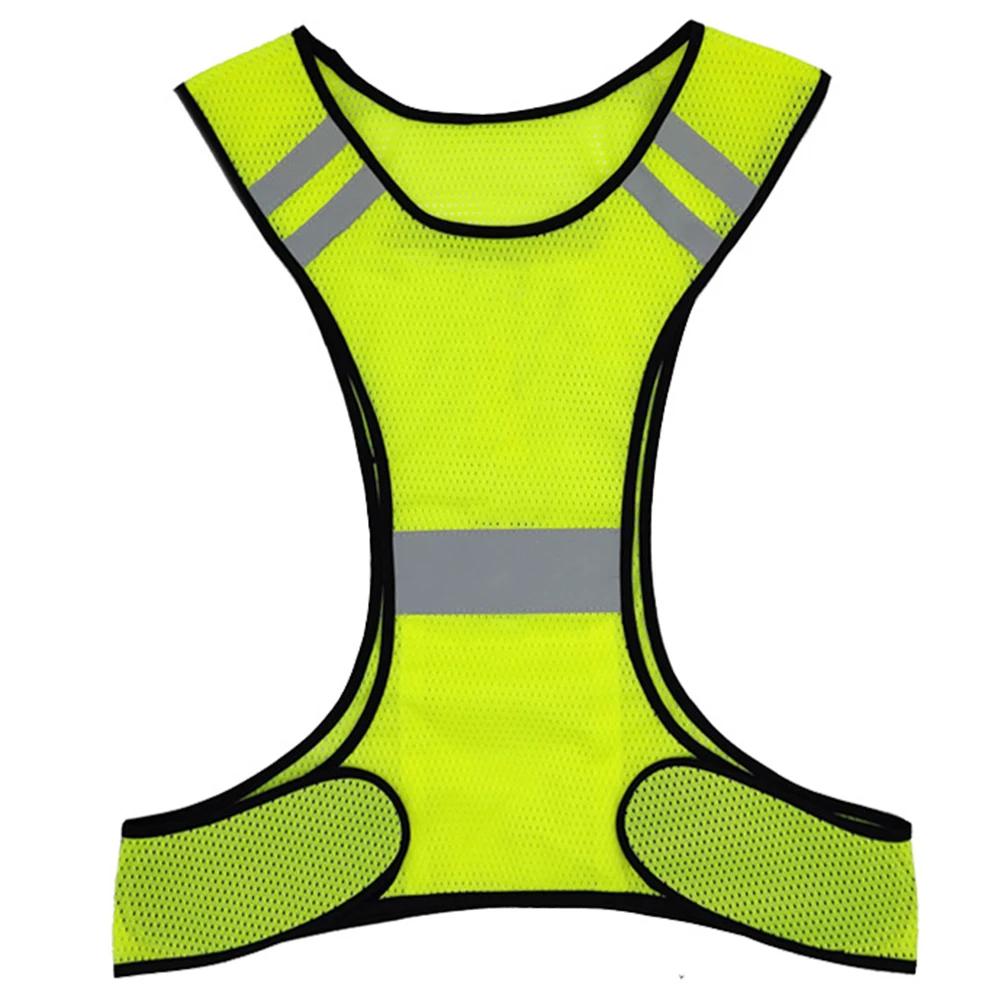 Gilet course haute visibilité réfléchissant - Léger respirant hommes femmes équitation nuit