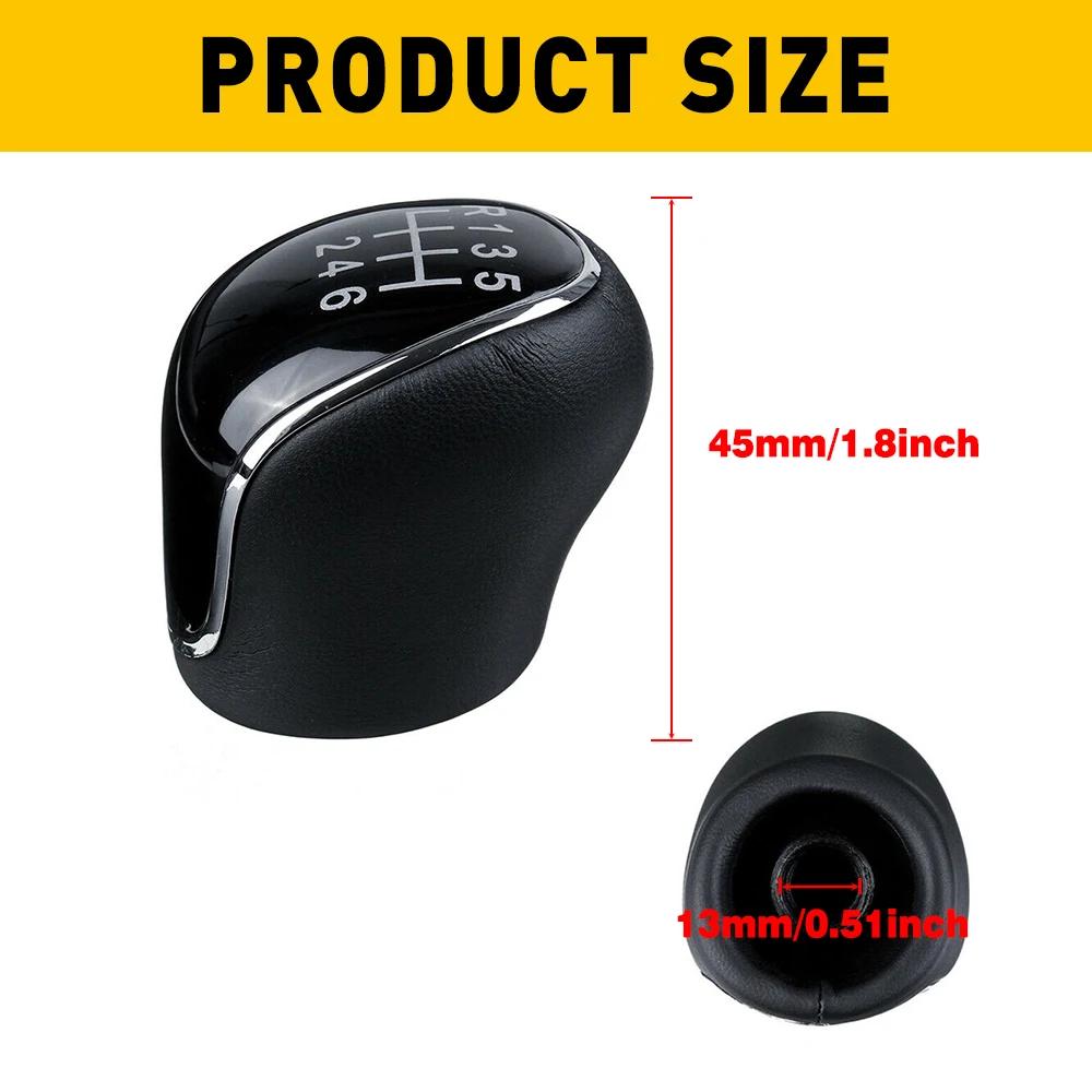 Pommeau de levier de vitesse en cuir à 6 vitesses pour Ford s-max c-max Kuga Galaxy Mondeo 4 Mk4 Tra