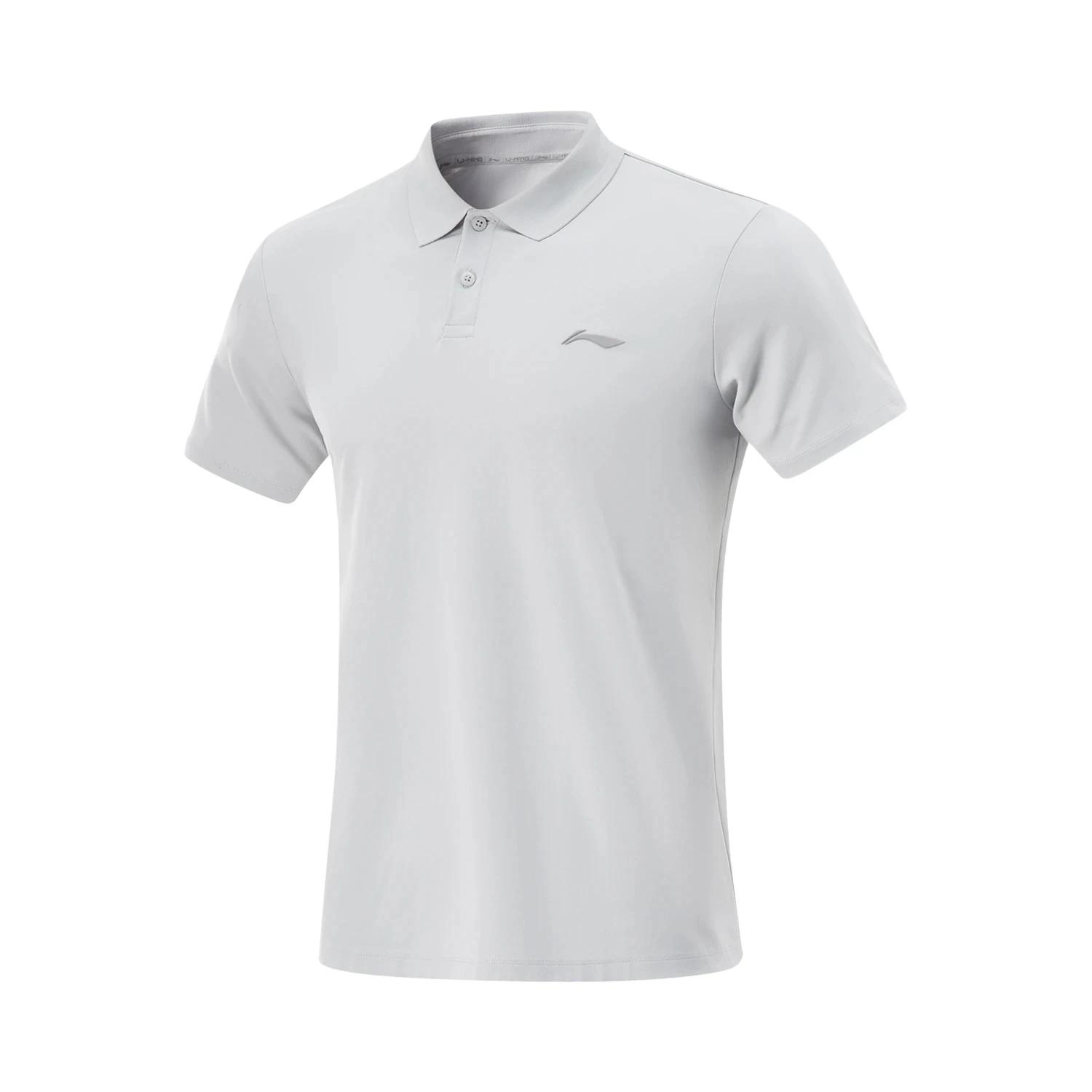 Li-ning T-shirt Polo d'entraînement pour hommes AT DRY FREEZE coupe régulière doublure respirante co