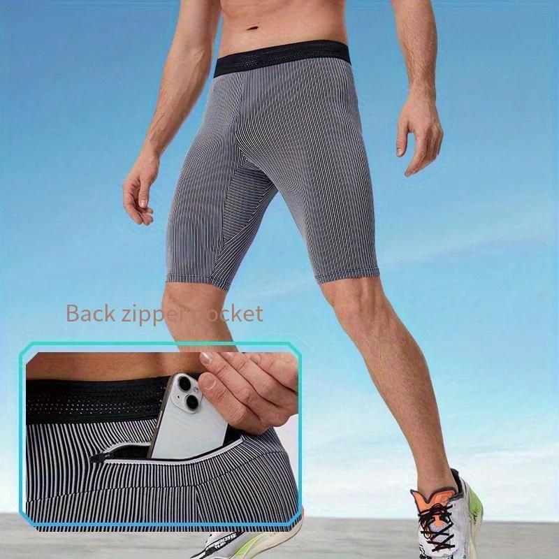 Short de sport serré pour hommes, pantalon de Compression à séchage rapide, respirant, pour Marathon