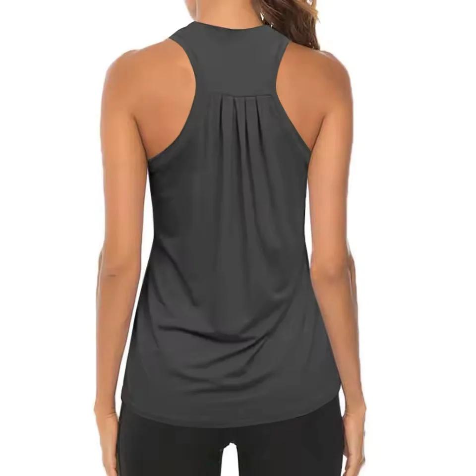 Débardeur femme dos nageur - Haut sport sans manches séchage rapide yoga fitness running