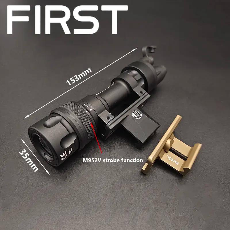 Lampe de poche tactique en métal M951 M952V, stroboscopique LED Surefir avec armes à montage QD M93,