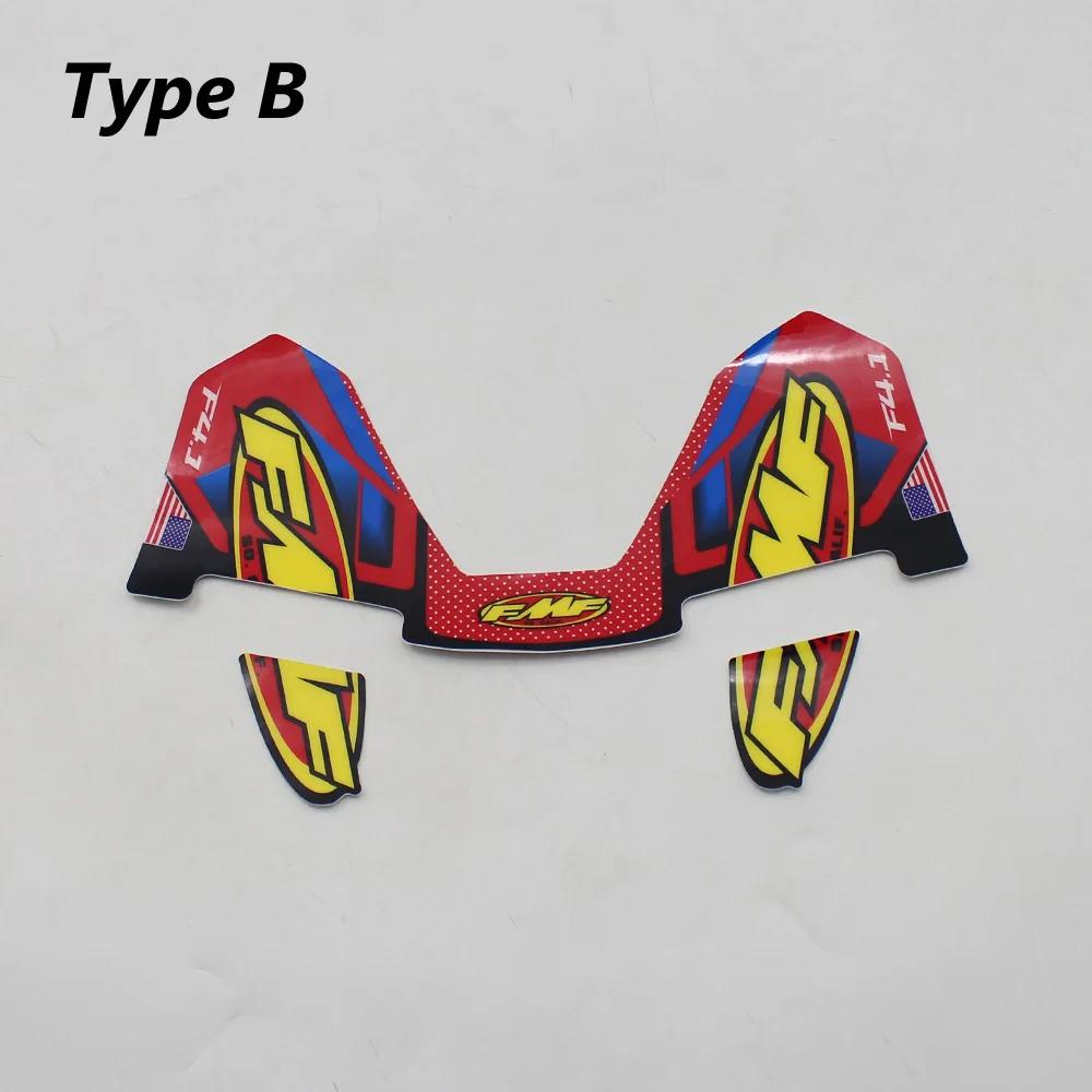 FMF autocollant 4T moto silencieux d'échappement tuyau décalcomanies étanche (30 cm x 17 cm) univers