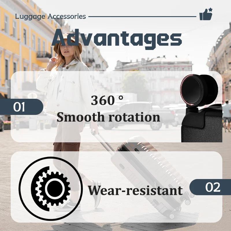 Pièces de rechange pour valises Rimowa 360 ° Roues silencieuses et lisses, roues pivotantes, insta