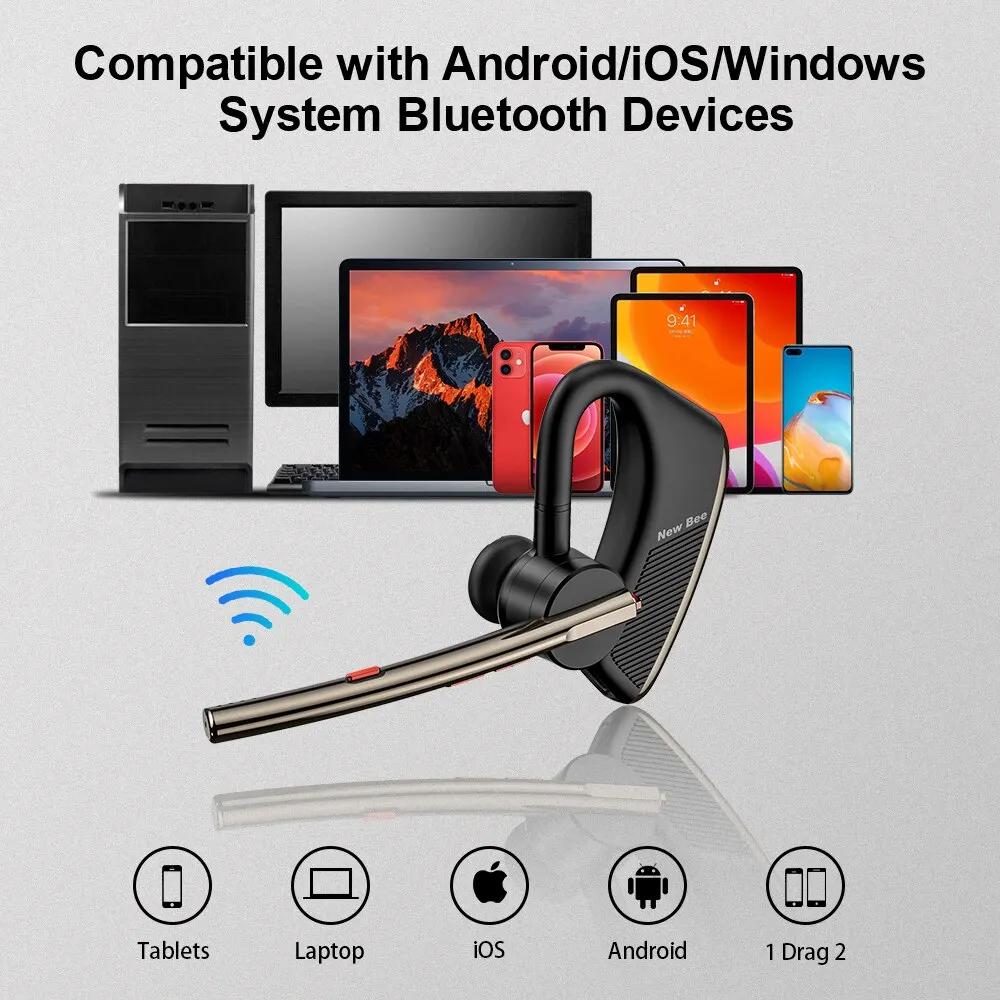 Casque Bluetooth sans fil avec touristes, écouteur mains libres, casque M50, CVC 8.0, temps de conve