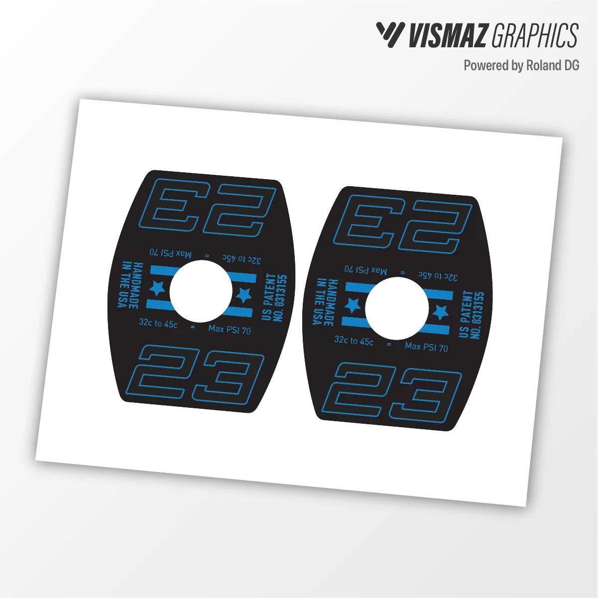 Autocollant vinyle pour trou de valve de jante de vélo VISMAZ G23 Gravel Bike, autocollant de jante