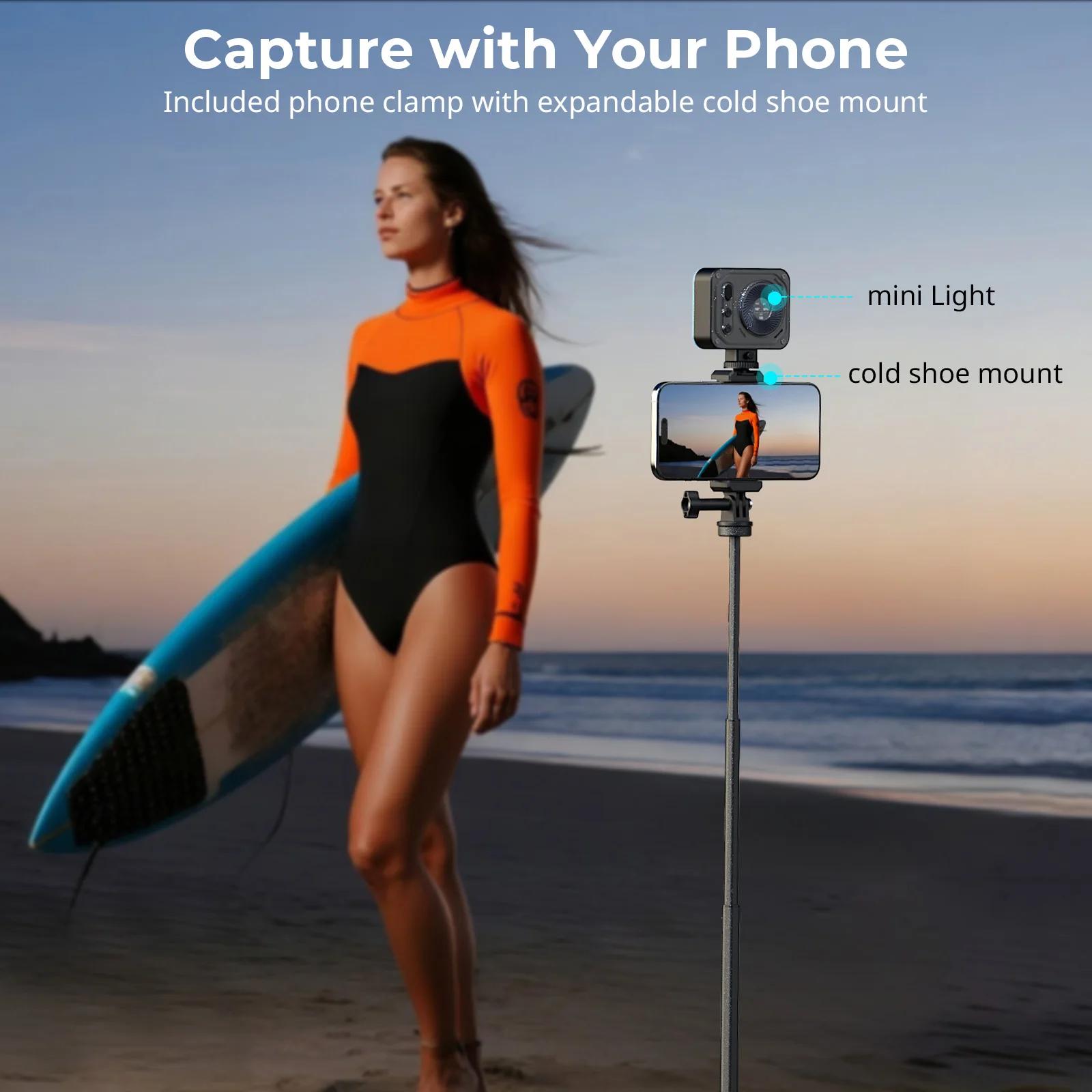 SmallRig – perche à Selfie pour caméras d'action, Support pour Smartphone GoPro 12 10 9 8 pour Insta