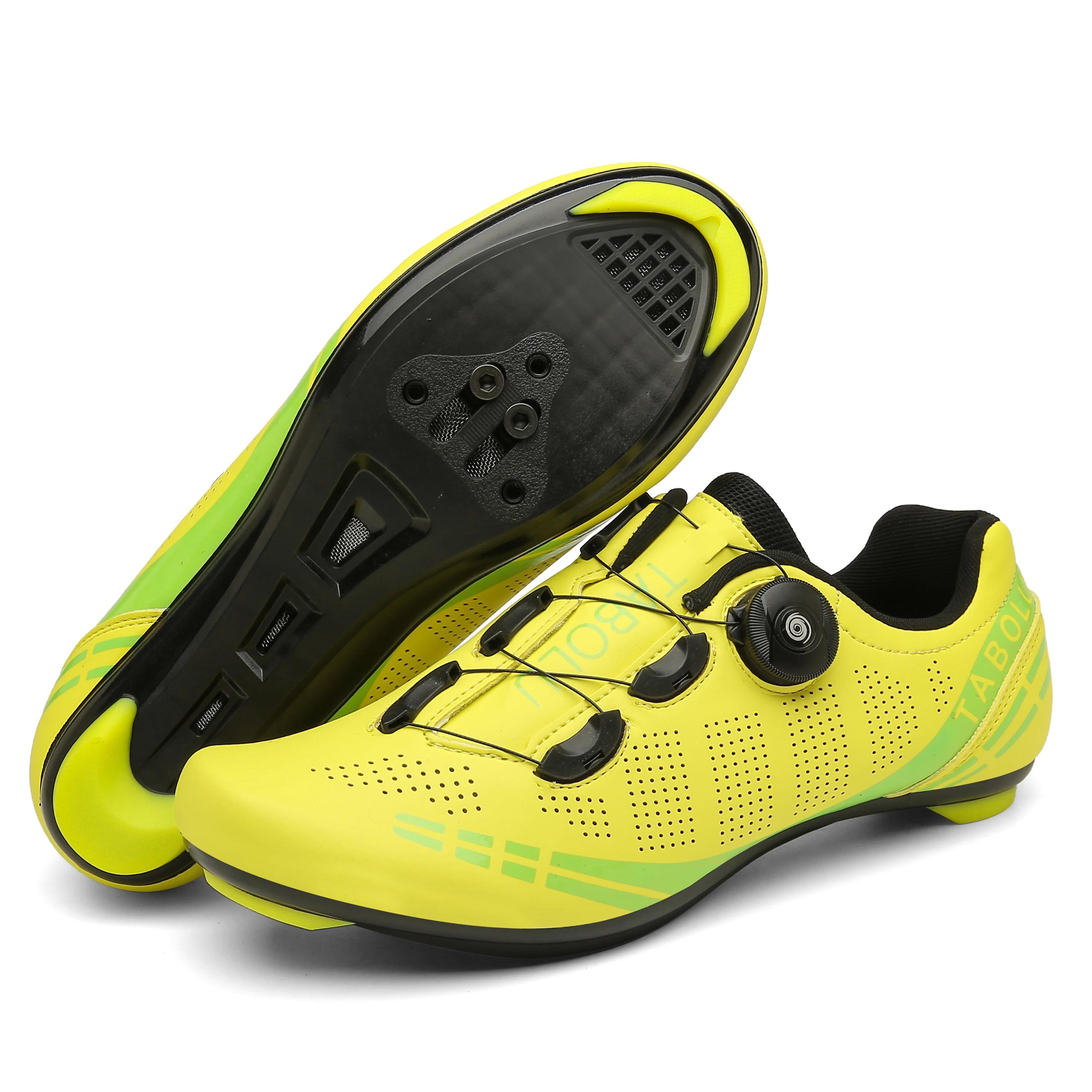 Chaussures de cyclisme professionnelles pour hommes, baskets SPD pour vélo de route, chaussures de c