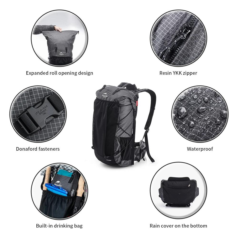 Natureifa-Sac à Dos de Randonnée pour Sports de Plein Air, Grande Capacité, Design Ergonomique, Camp