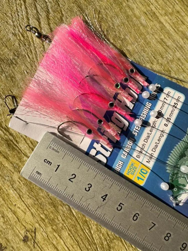 Pack peau de poisson laser crochet maquereau espagnol sabiki pêche mer appâts artificiels