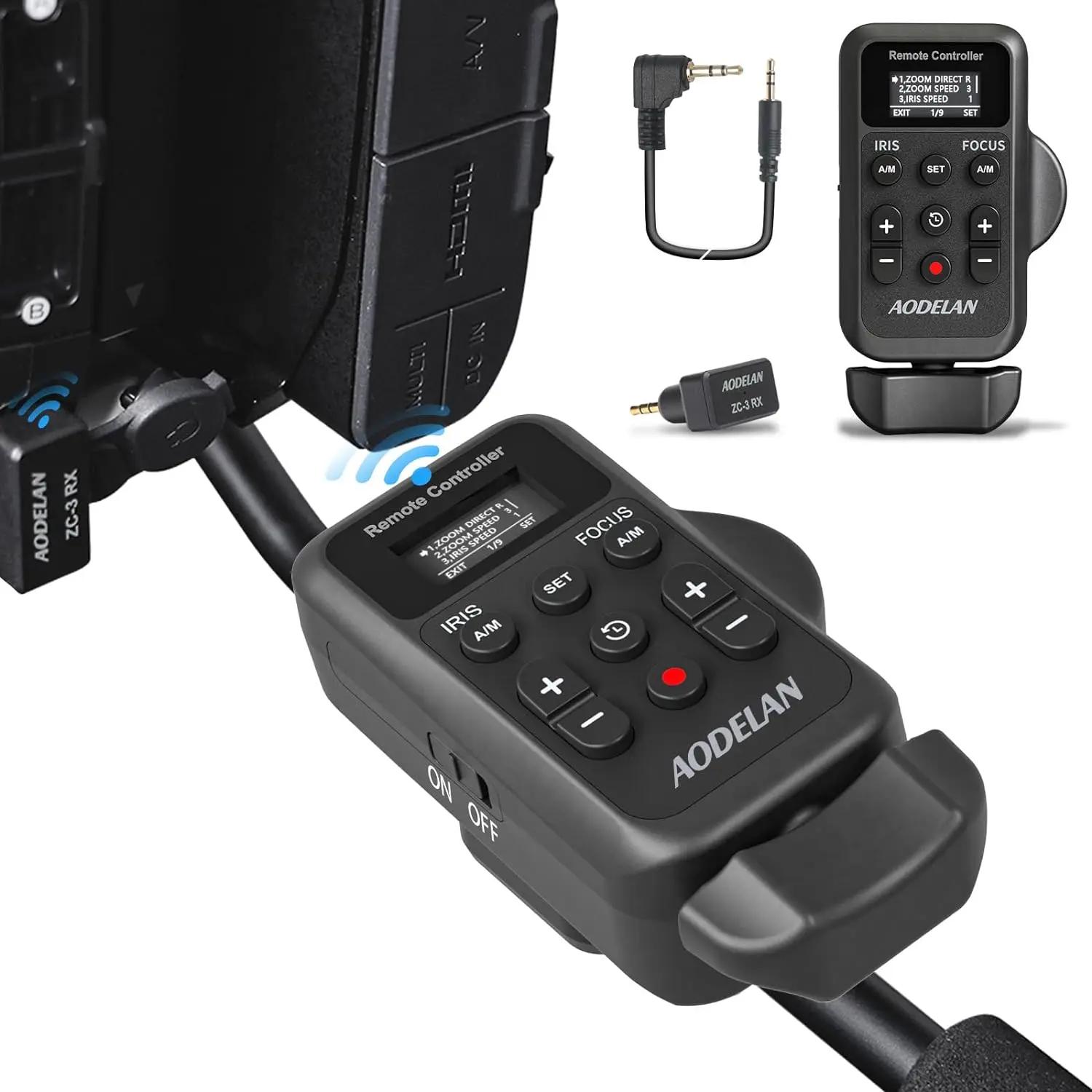 AODELAN mis à jour ZC-3 caméscope sans fil LANC 2.5mm caméra télécommande pour Sony Canon vidéo Zoom