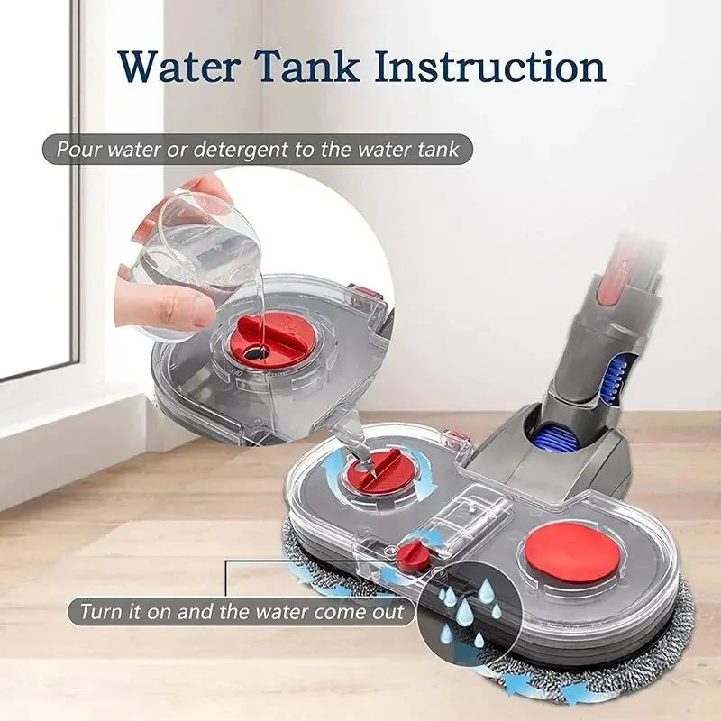Tête de vadrouille électrique avec réservoir d'eau, accessoires de remplacement pour aspirateur Dyso