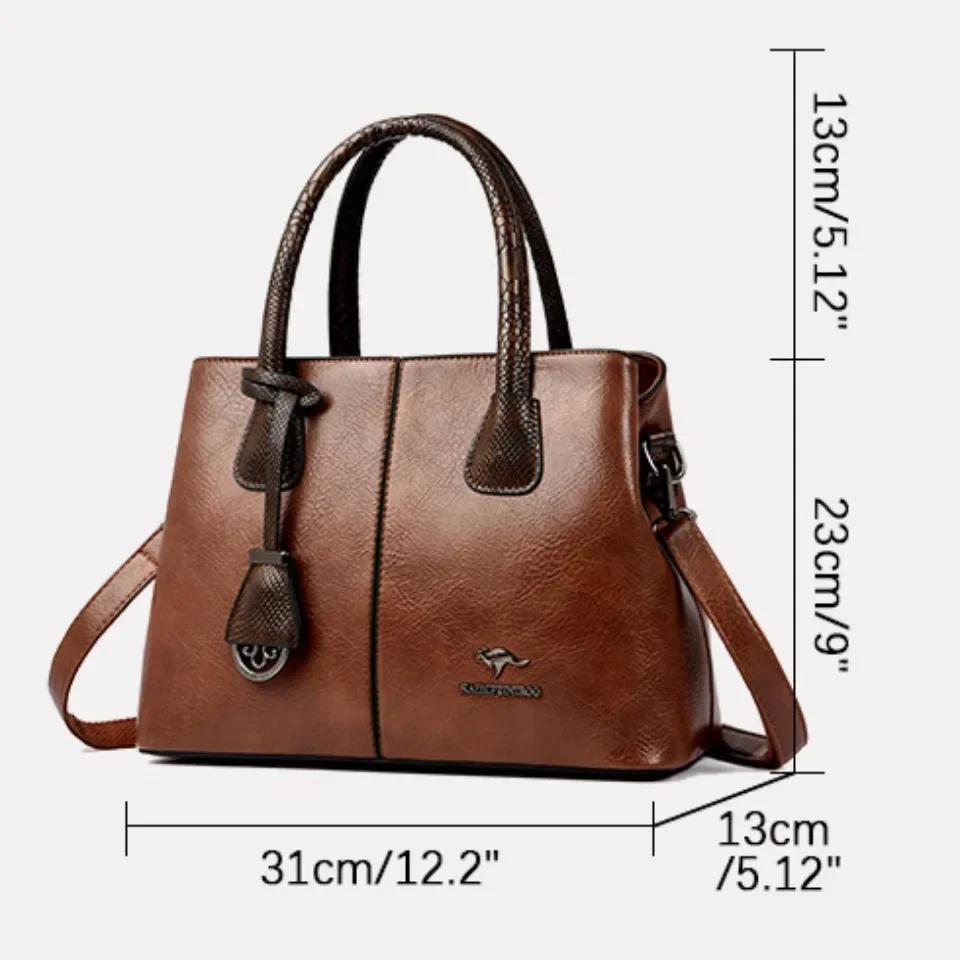 Sac à bandoulière Patchwork de luxe pour femmes, sac à main en cuir de grande capacité, fourre-tout