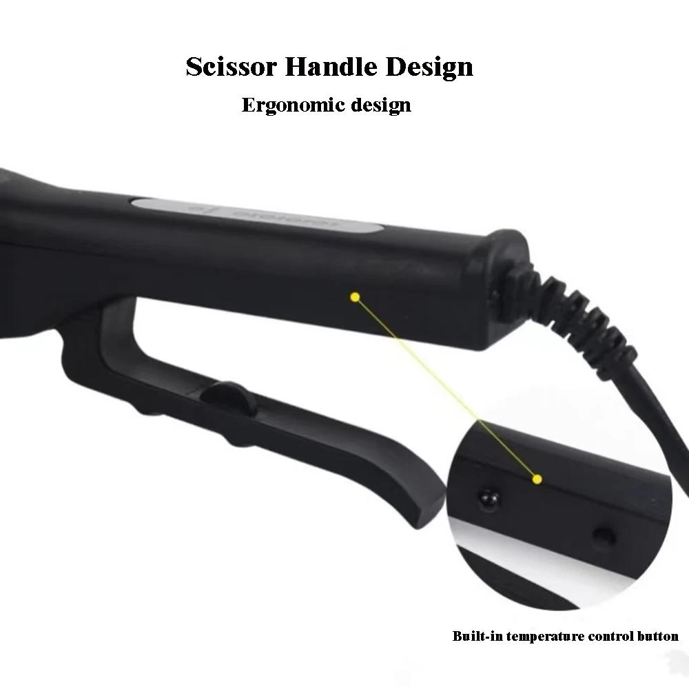 Fer à friser électrique professionnel en céramique à plaques larges ondulées pour des boucles et des