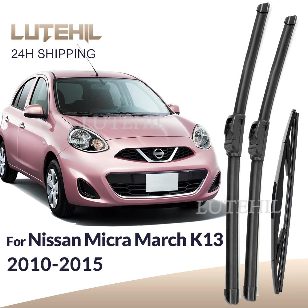 Pour Nissan Micra March K13 2010-2015 2011 2012 balais d'essuie-glace avant et arrière brosses de fe