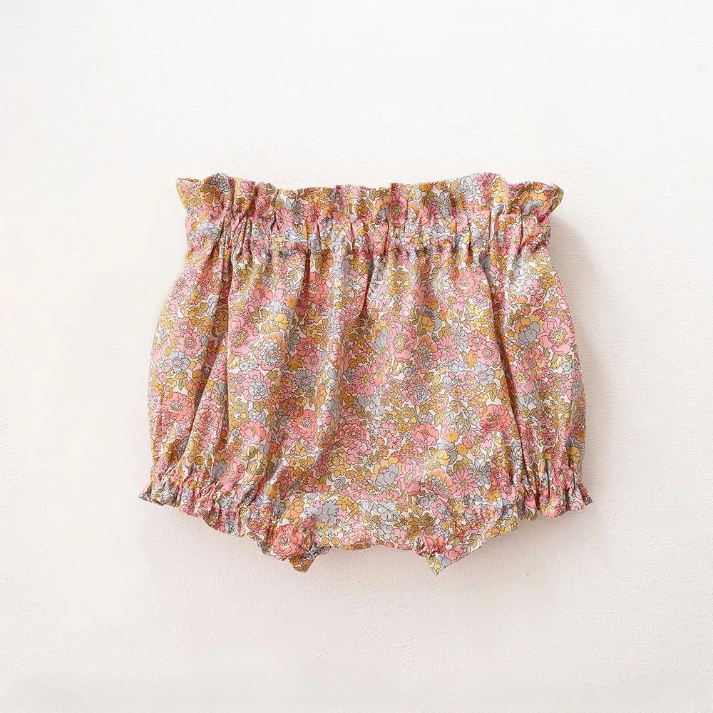 Ensemble de vêtements pour bébé fille, 2 pièces, été, coton floral, costume pour petite fille de 0 à