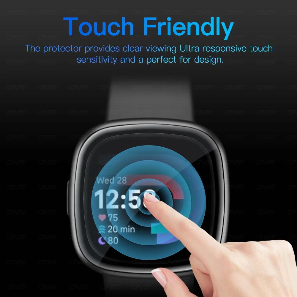Film protecteur d'écran pour Fitbit Versa 4/fouet 2, film de protection souple flexible pour Versa 3