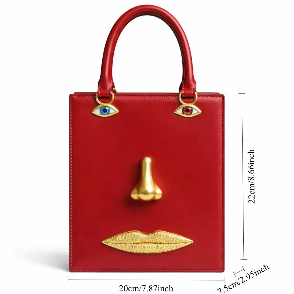 Sac à main tendance pour femmes, portrait personnalisé, sac bandoulière rétro