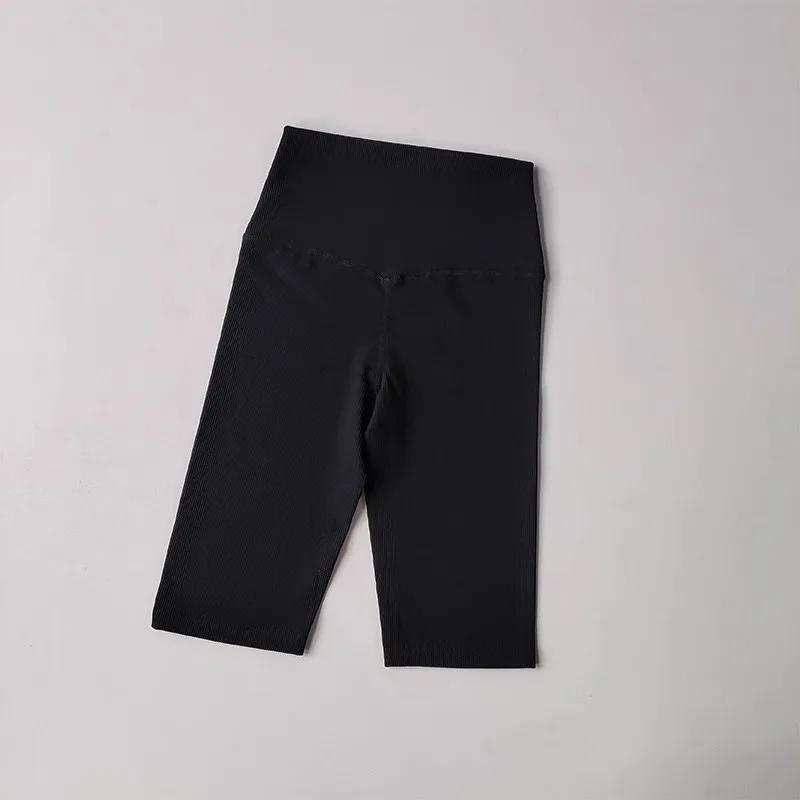 Femmes Shorts sport pour femmes nouveau cyclisme côtelé Jogging Fitness taille haute Push Up Shorts